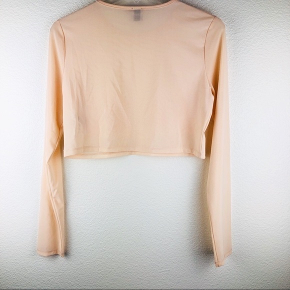 Women’s Asos Long Sleeve Rose Gold Top Size 4 Us - Picture 5 of 8